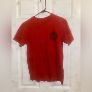 Small red Santa Cruz t shirt